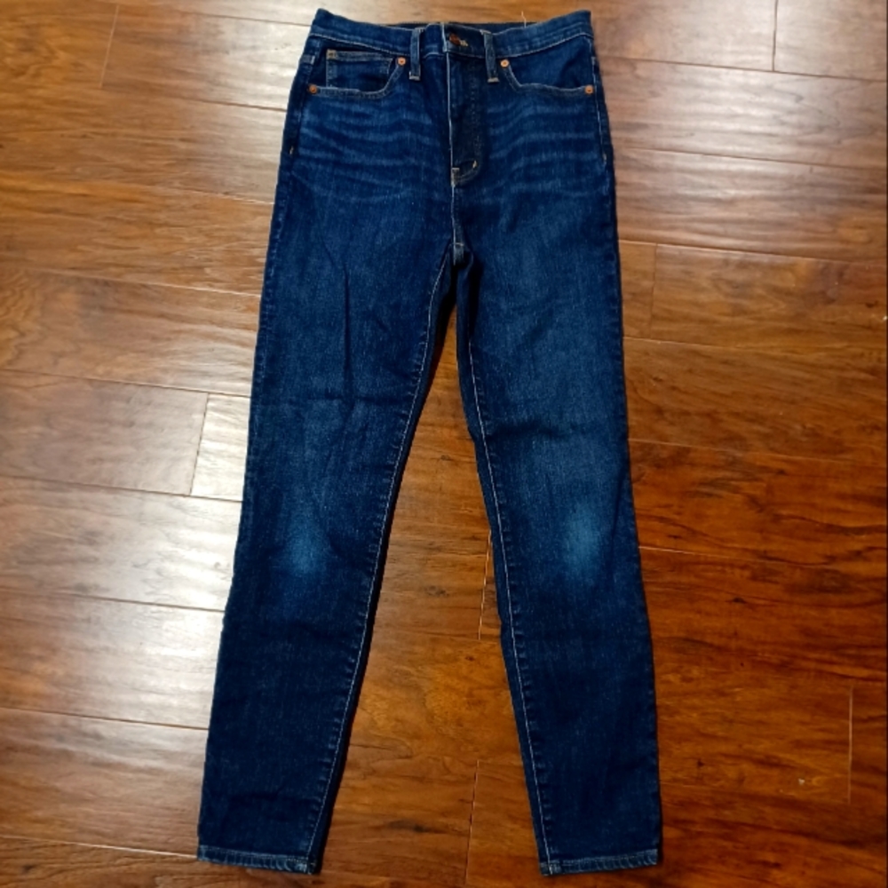 Madewell 11" High-rise Skinny blue jeans